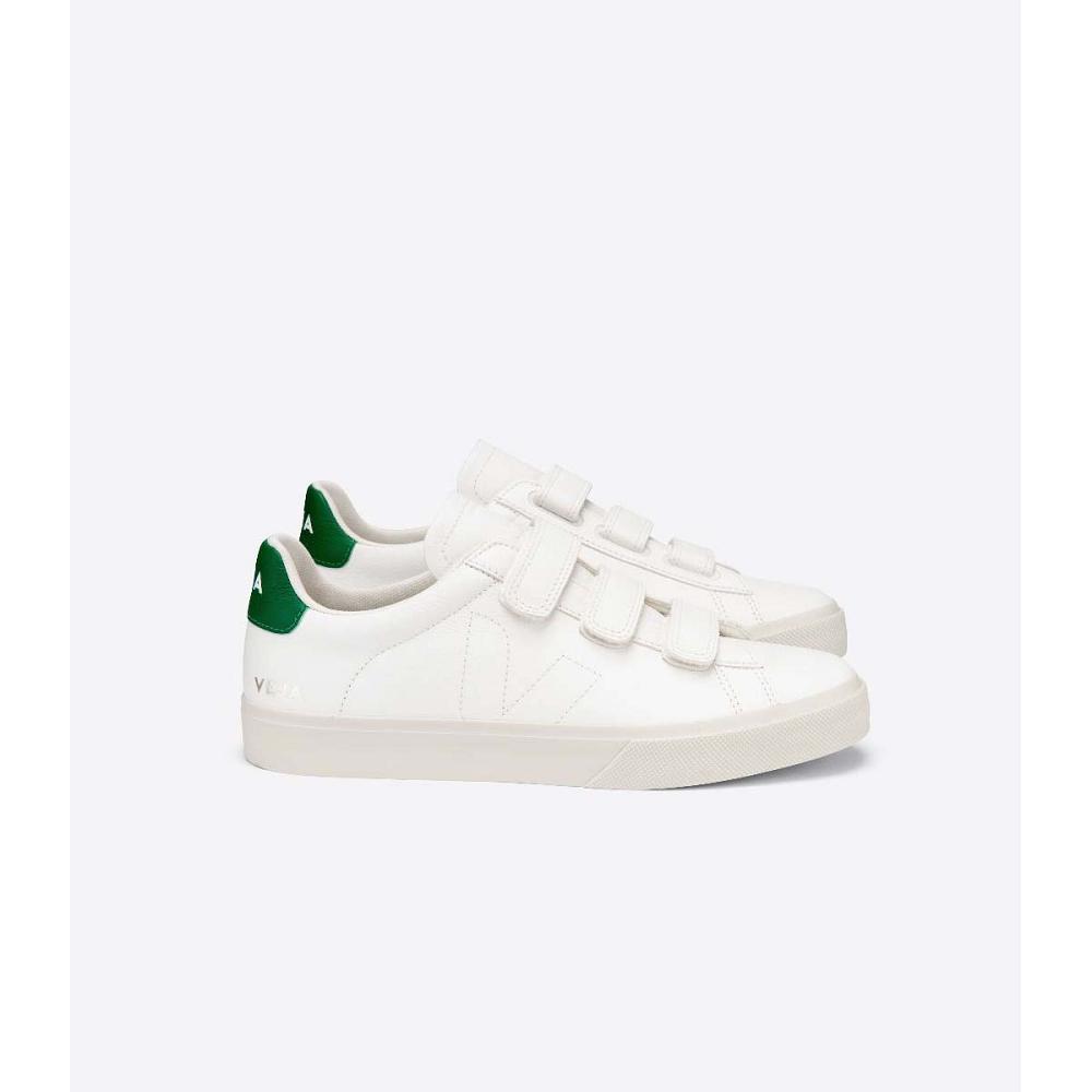 Veja RECIFE CHROMEFREE Schoenen Heren White/Green | NL 199CTV